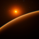 Artist’s rendition of exoplanet LHS 1140b. (Image: ESO/spaceengine.org)